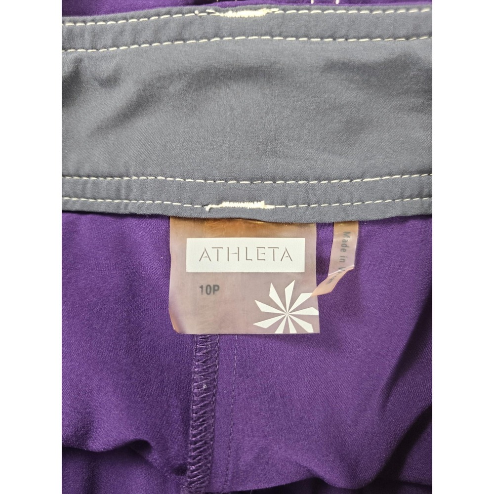 Athleta Skort Womens 10P Purple Stretch Athletic Lined Pockets Petites Golf - Picture 5 of 9